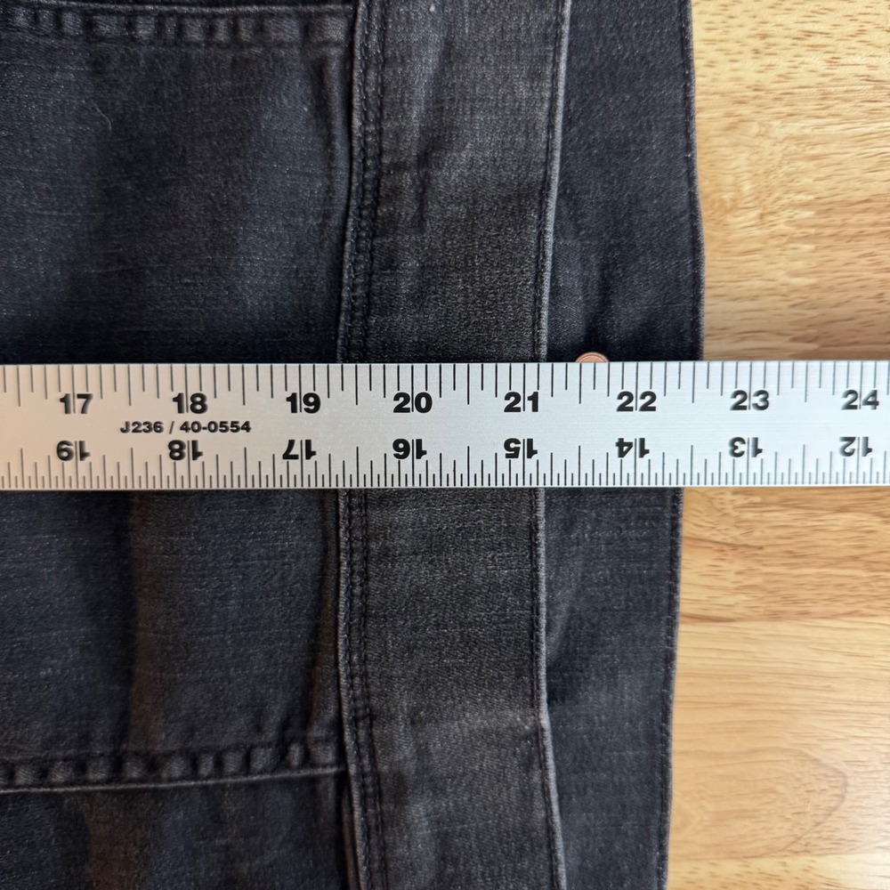 MOTHER Speedster Bully Womens Large Black Washed Denim Jean Jacket Pockets - Picture 10 of 10